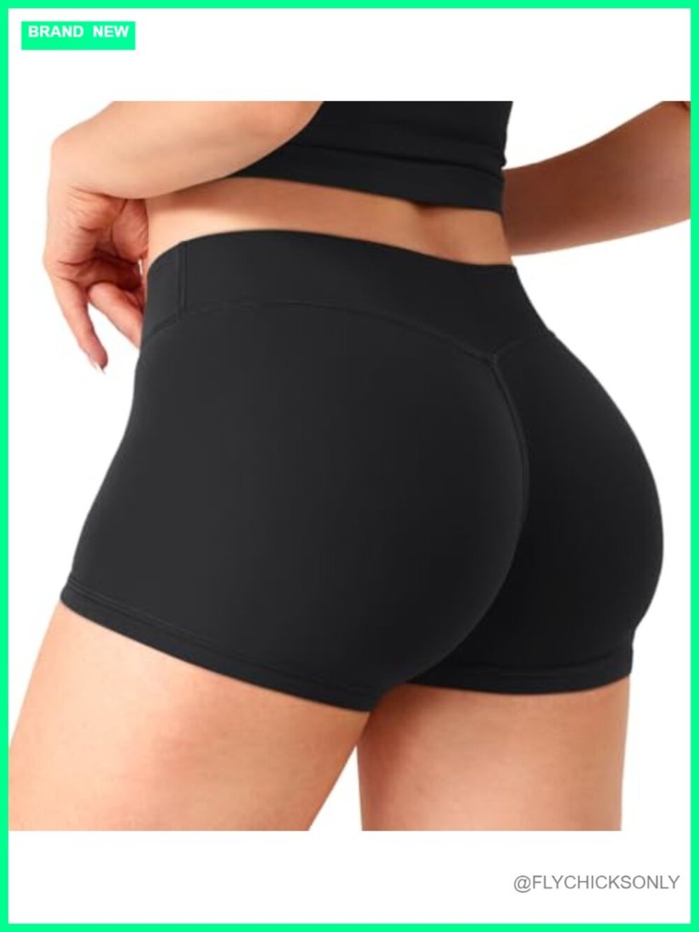 Low Rise Biker Shorts 2.5" No Front Seam Gym Volleyball Shorts